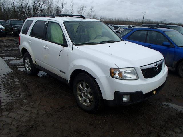 4F2CZ96138KM03820 - 2008 MAZDA TRIBUTE S WHITE photo 1