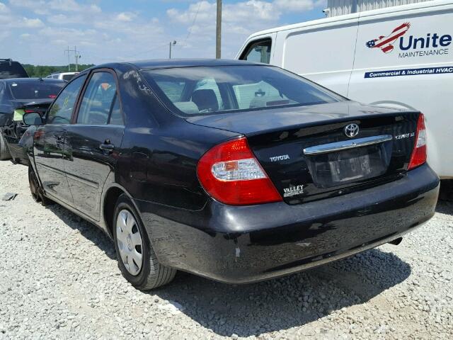 4T1BE32K14U304233 - 2004 TOYOTA CAMRY LE BLACK photo 3