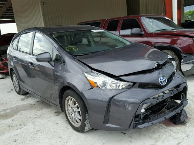 JTDZN3EU4FJ032734 - 2015 TOYOTA PRIUS V GRAY photo 1