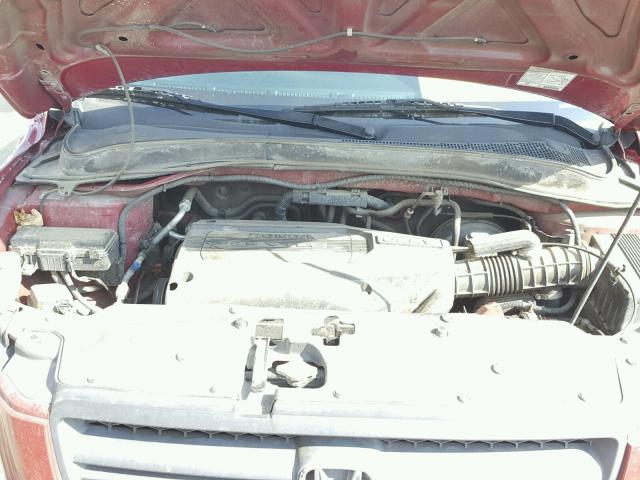 2HKYF18693H614679 - 2003 HONDA PILOT EXL RED photo 7