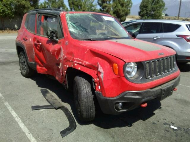 ZACCJBCB3HPE40500 - 2017 JEEP RENEGADE T RED photo 1