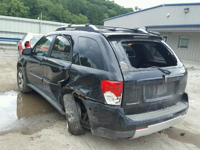 2CKDL73F166101834 - 2006 PONTIAC TORRENT BLACK photo 3