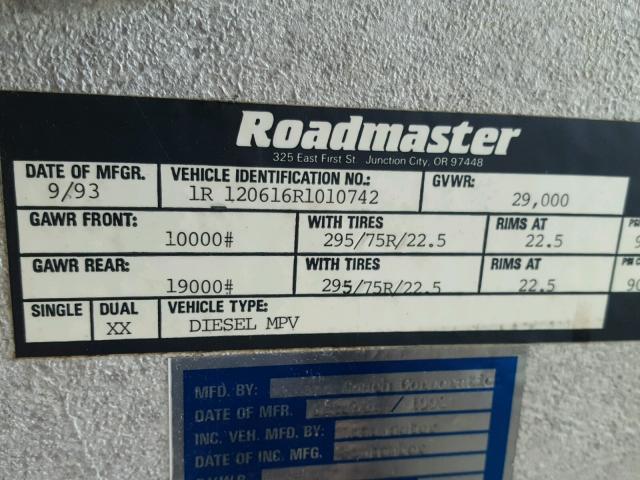 1RF120616R1010742 - 1994 ROADMASTER RAIL EXECUTIVE/ BROWN photo 10
