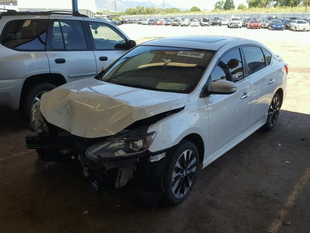 3N1CB7AP7HY317046 - 2017 NISSAN SENTRA SR WHITE photo 2