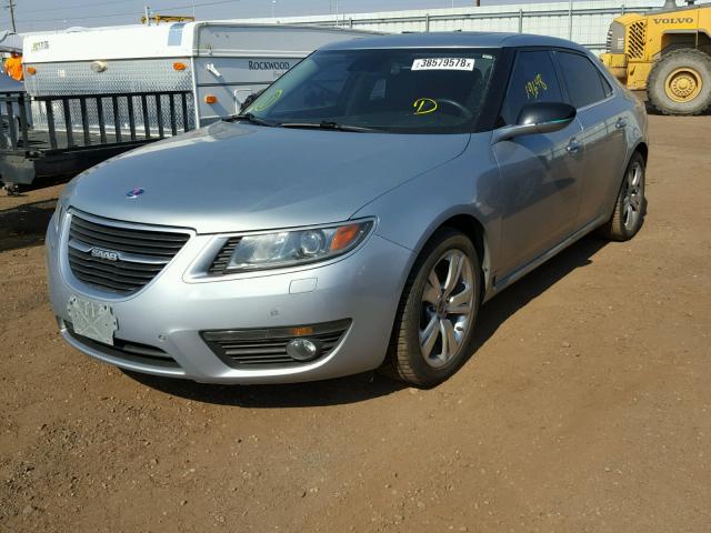 YS3GN4AR3B4004424 - 2011 SAAB 9-5 TURBO GREEN photo 2