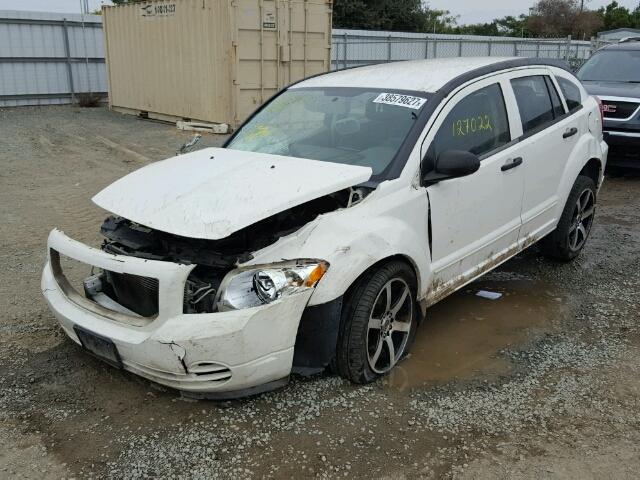 1B3HB48B87D508831 - 2007 DODGE CALIBER WHITE photo 2