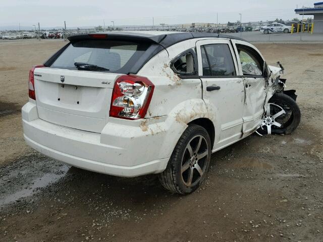 1B3HB48B87D508831 - 2007 DODGE CALIBER WHITE photo 4