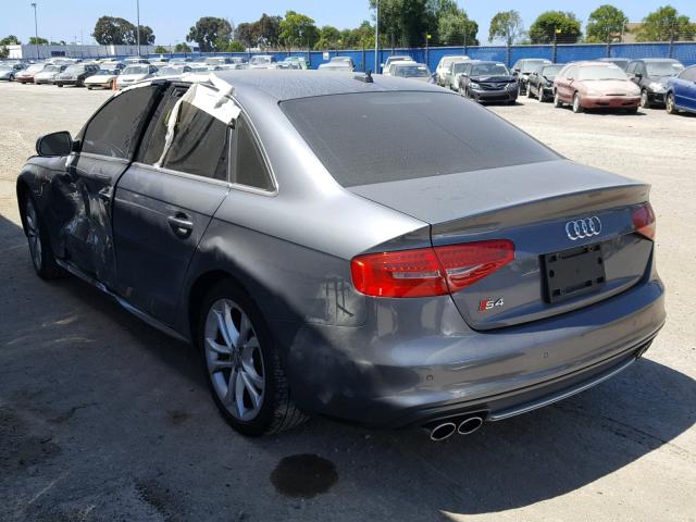 WAUBGAFL8EA067004 - 2014 AUDI S4 PREMIUM GRAY photo 3