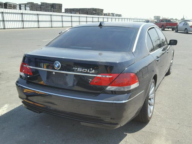 WBAHN83547DT66554 - 2007 BMW 750 BLACK photo 4