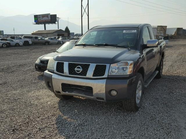 1N6AA06B44N529824 - 2004 NISSAN TITAN XE GRAY photo 2