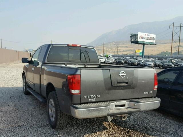 1N6AA06B44N529824 - 2004 NISSAN TITAN XE GRAY photo 3