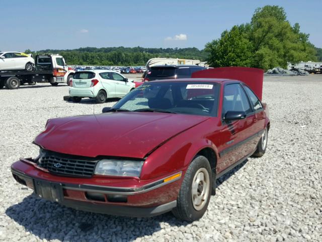 1G1LV14G3LY261505 - 1990 CHEVROLET BERETTA RED photo 2