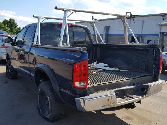 3D7KU28D54G113871 - 2004 DODGE RAM 2500 S BLUE photo 3