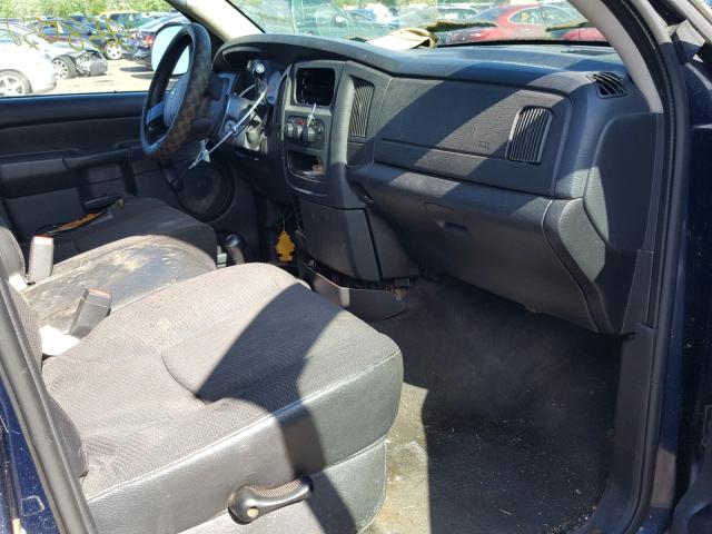 3D7KU28D54G113871 - 2004 DODGE RAM 2500 S BLUE photo 5