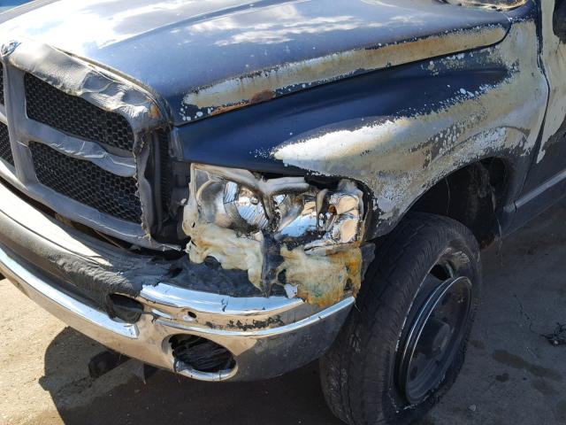 3D7KU28D54G113871 - 2004 DODGE RAM 2500 S BLUE photo 9