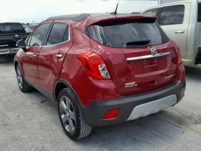 KL4CJBSB9EB594632 - 2014 BUICK ENCORE CON RED photo 3