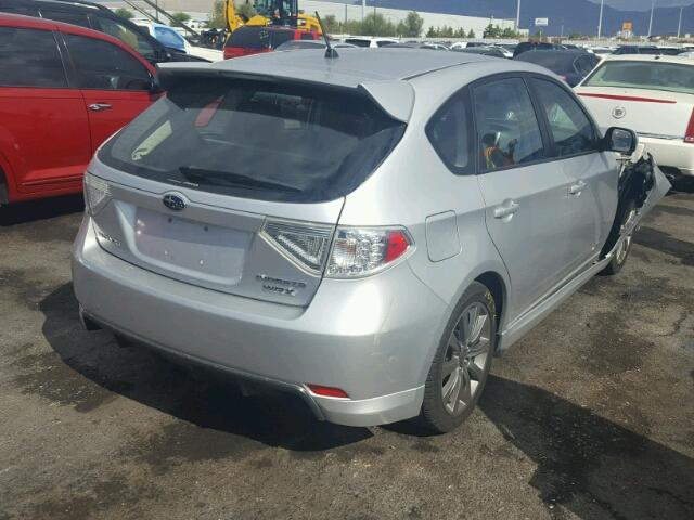 JF1GH76629G810316 - 2009 SUBARU IMPREZA WR SILVER photo 4