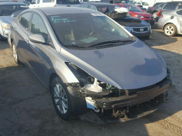 KMHDH4AE9EU083760 - 2014 HYUNDAI ELANTRA SE GRAY photo 1