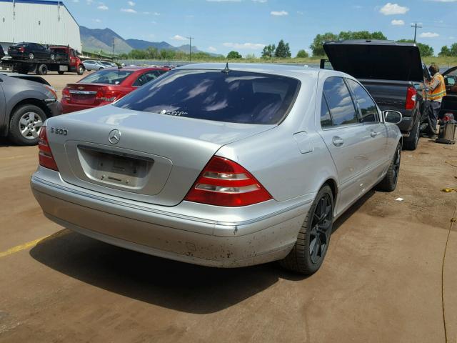WDBNG75J01A191814 - 2001 MERCEDES-BENZ S 500 SILVER photo 4