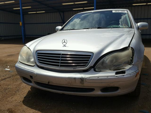 WDBNG75J01A191814 - 2001 MERCEDES-BENZ S 500 SILVER photo 9