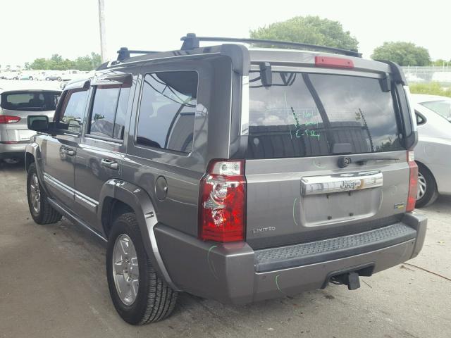 1J8HH58P17C673536 - 2007 JEEP COMMANDER 灰色 照片 3