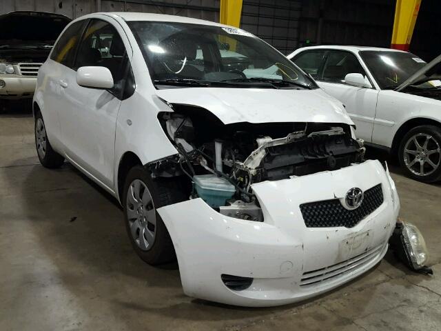 JTDJT923785183337 - 2008 TOYOTA YARIS WHITE photo 1