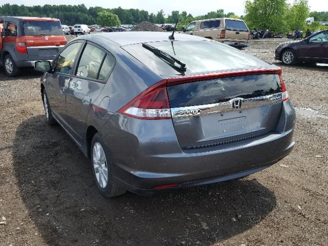 JHMZE2H77DS001886 - 2013 HONDA INSIGHT EX GRAY photo 3