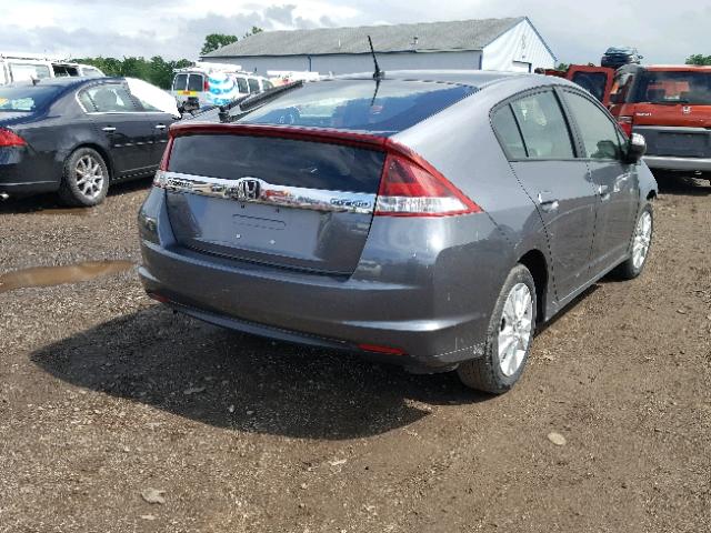 JHMZE2H77DS001886 - 2013 HONDA INSIGHT EX GRAY photo 4