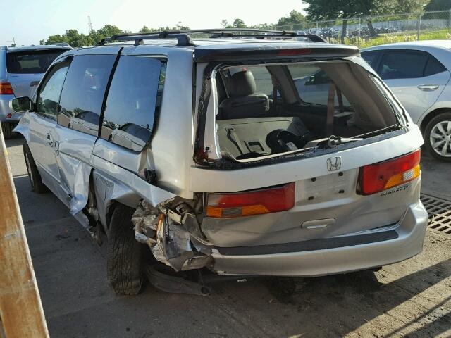 2HKRL18022H539394 - 2002 HONDA ODYSSEY EX SILVER photo 3