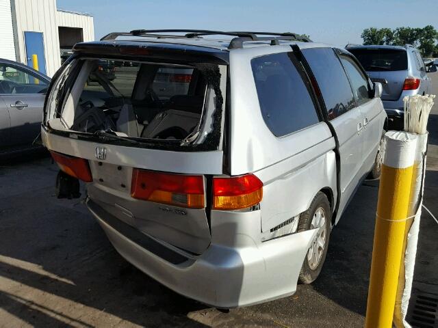 2HKRL18022H539394 - 2002 HONDA ODYSSEY EX SILVER photo 4