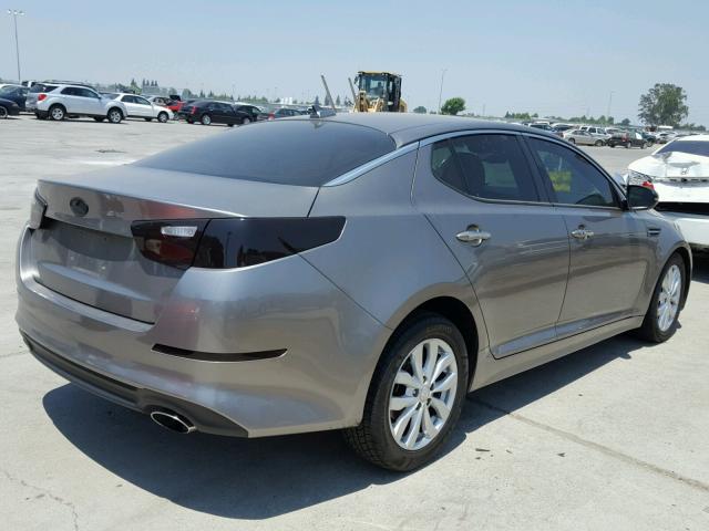 5XXGN4A71FG386566 - 2015 KIA OPTIMA EX GRAY photo 4