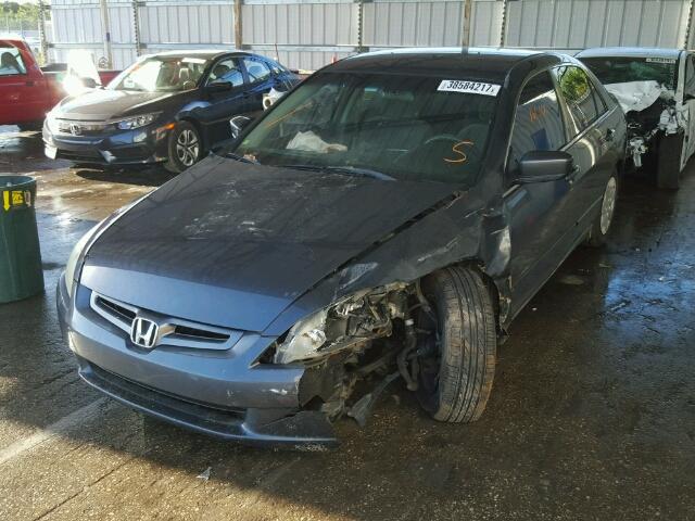 1HGCM56393A076395 - 2003 HONDA ACCORD LX GRAY photo 2