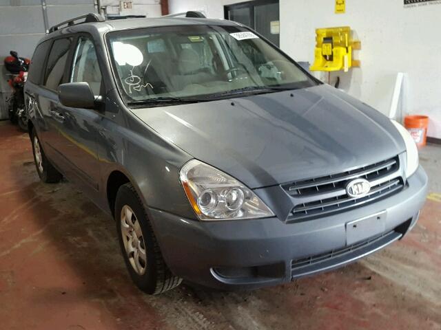 KNDMB233986240184 - 2008 KIA SEDONA EX BLUE photo 1