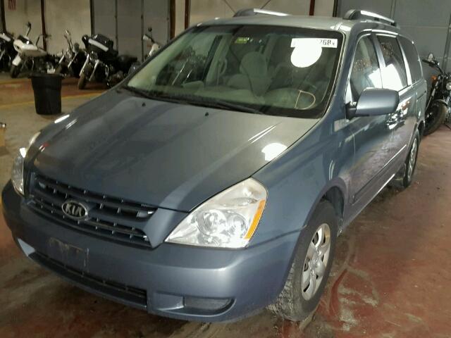 KNDMB233986240184 - 2008 KIA SEDONA EX BLUE photo 2