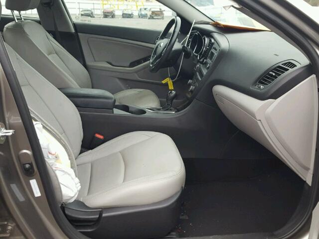 5XXGN4A70DG178823 - 2013 KIA OPTIMA EX GRAY photo 5