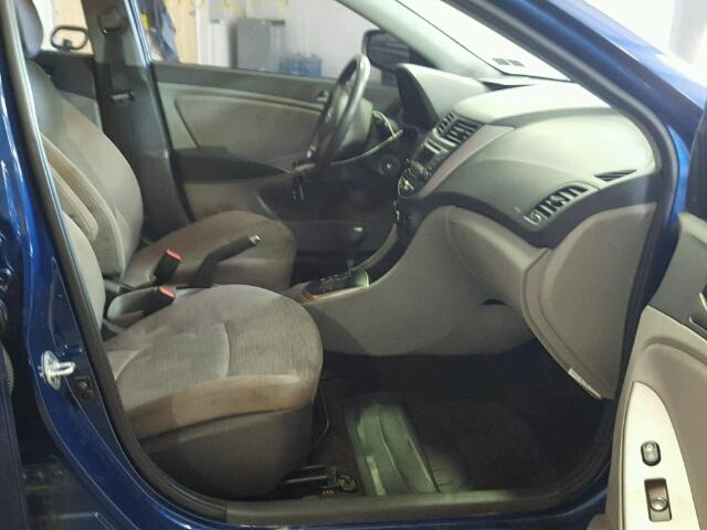 KMHCT4AE7FU901000 - 2015 HYUNDAI ACCENT GLS BLUE photo 5