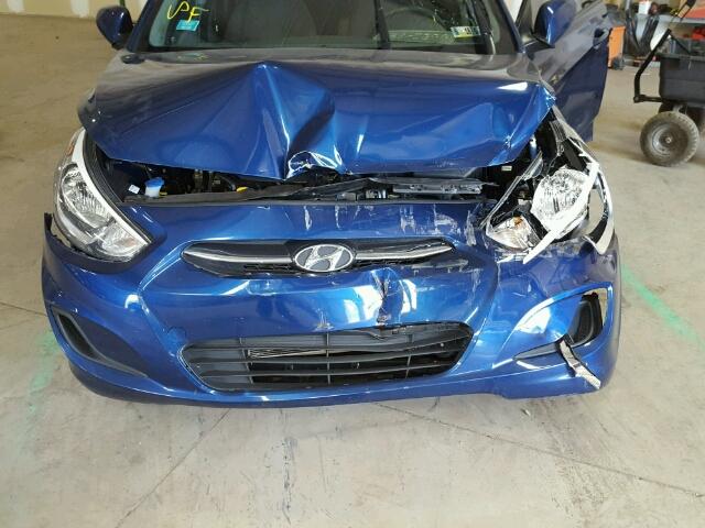 KMHCT4AE7FU901000 - 2015 HYUNDAI ACCENT GLS BLUE photo 7