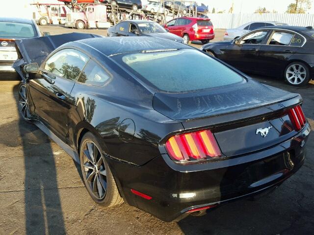 1FA6P8TH5G5226303 - 2016 FORD MUSTANG BLACK photo 3