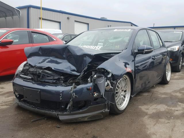 WVWDB7AJ6DW128564 - 2013 VOLKSWAGEN GOLF BLUE photo 2