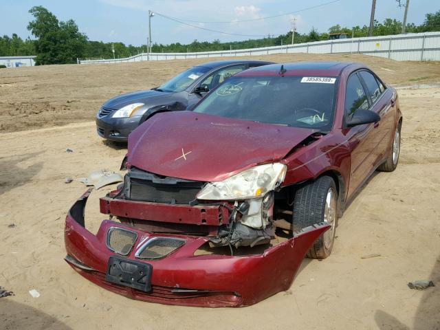 1G2ZH57N084141142 - 2008 PONTIAC G6 GT BURGUNDY photo 2