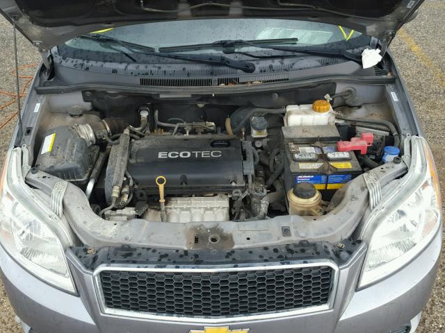 KL1TD6DE0BB135097 - 2011 CHEVROLET AVEO LS GRAY photo 7