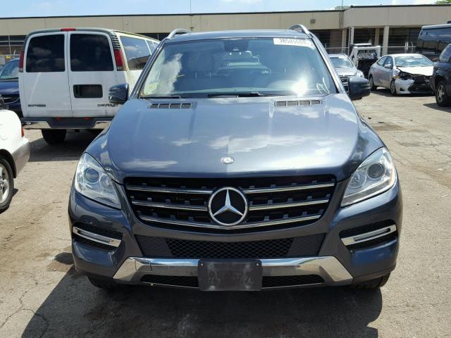 4JGDA2EB4CA024090 - 2012 MERCEDES-BENZ ML 350 BLU GRAY photo 9