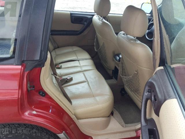 JF1SF6553XH741646 - 1999 SUBARU FORESTER S Rojo foto 6