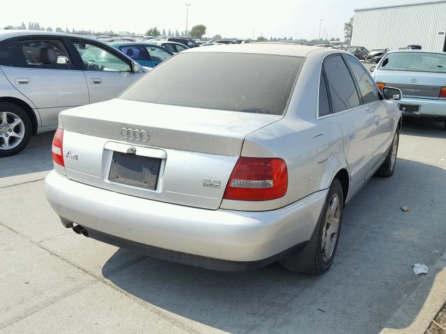 WAUDH68D61A072852 - 2001 AUDI A4 2.8 QUA SILVER photo 4