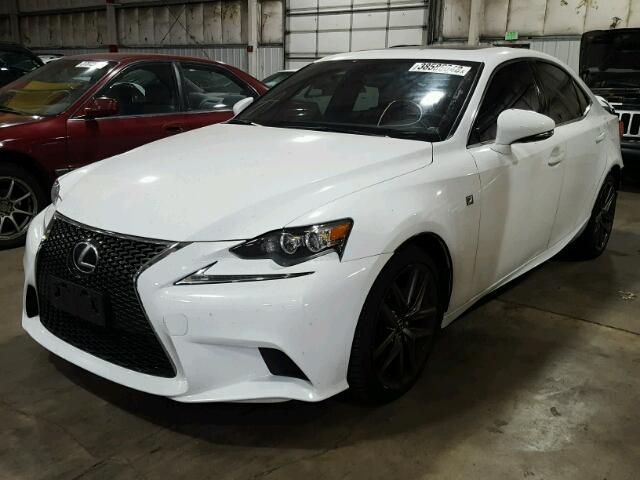 JTHBF1D23E5034726 - 2014 LEXUS IS 250 WHITE photo 2