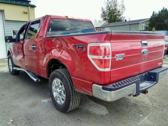 1FTFW1EF5CFC63145 - 2012 FORD F150 RED photo 3