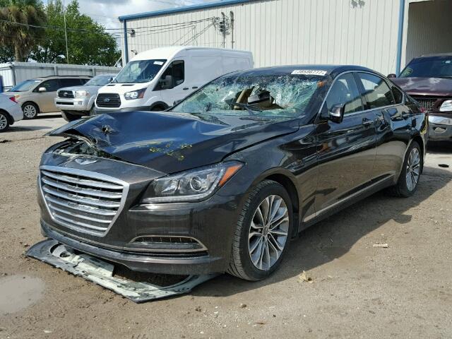 KMHGN4JE8FU014078 - 2015 HYUNDAI GENESIS BROWN photo 2