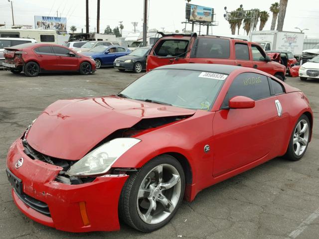 JN1BZ34E97M551751 - 2007 NISSAN 350Z COUPE RED photo 2