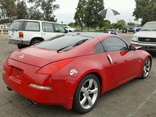 JN1BZ34E97M551751 - 2007 NISSAN 350Z COUPE RED photo 4