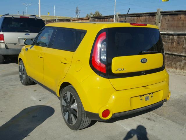 KNDJX3A56F7131820 - 2015 KIA SOUL ! YELLOW photo 3